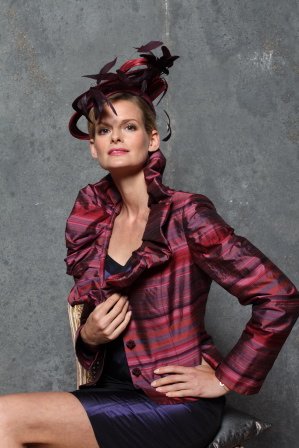 Veste en soie rayée AUDREY T38