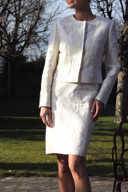 Veste ajustée en brocard irisé ICONE