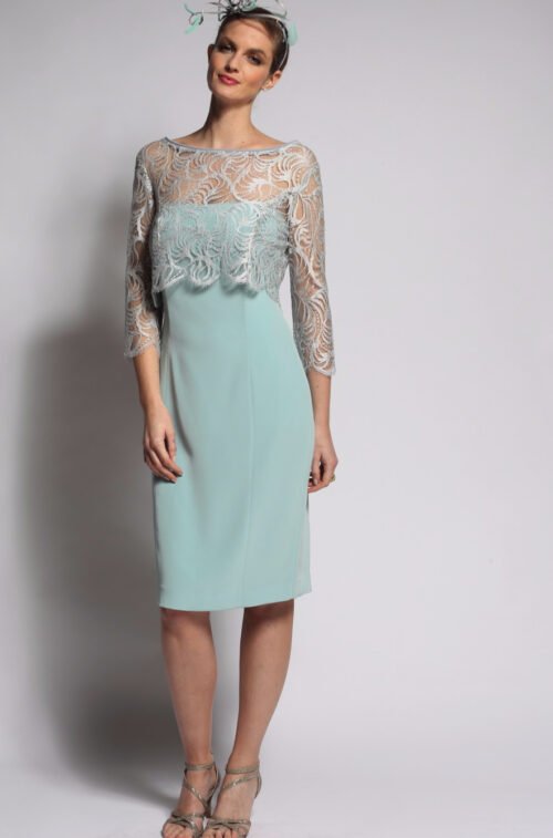 AA-Robe T40 bustier Aurore avec son top Ancone Yvonne Tourterelle