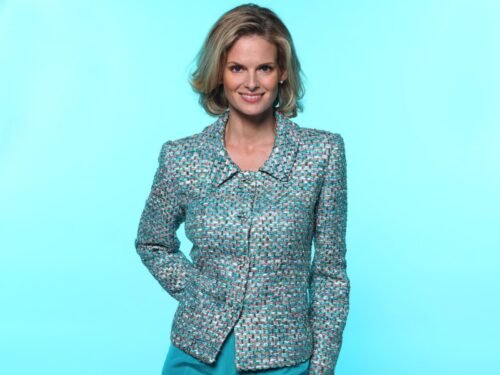 Eté 2015 - VESTE CRISTAL TWEED ANNY TOPAZE