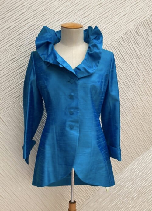 Veste Redingote en soie Atoll T44 Paule Vasseur en outlet