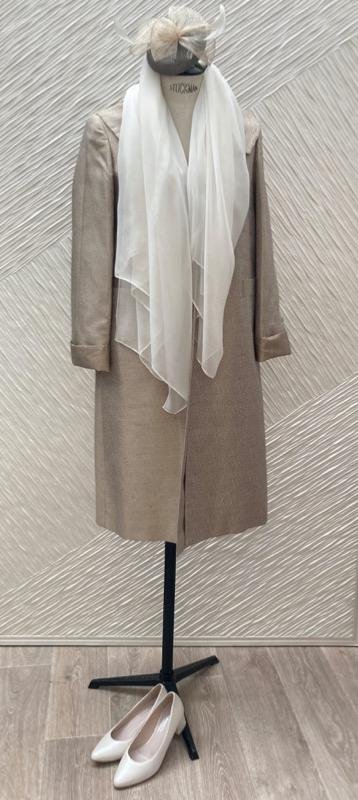 ENSEMBLE EN SOIE MANTEAU MADDIE T38 ET ETOLE OXY